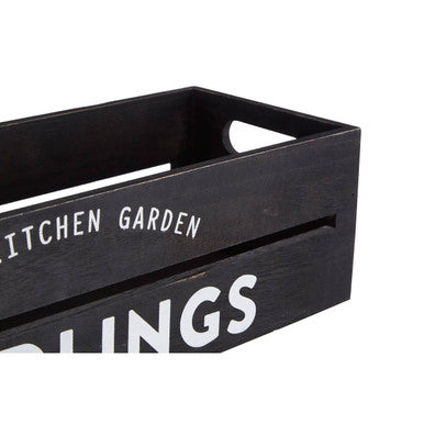 Black Wood Planter and Herb Crate | Naresso