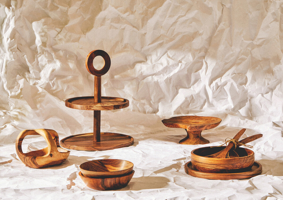 Olive Wood Fruit Bowl | Kora