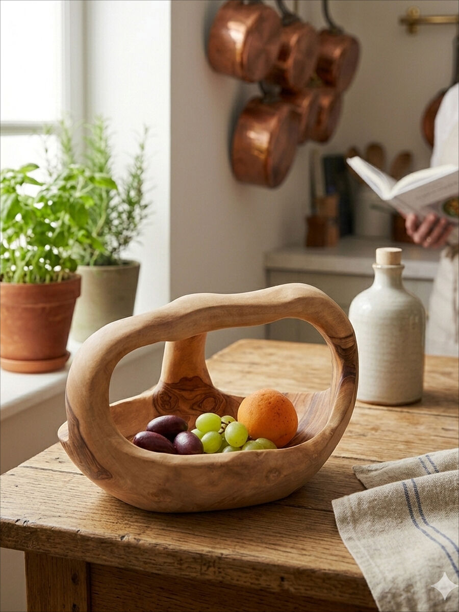 Olive Wood Fruit Bowl | Kora