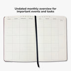 Undated Yearly Productivity Planner - Purple