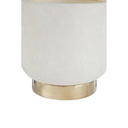 White and Gold Small Ceramic Planter