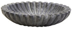 Small Grey Fluted Marble Bowl | Savio