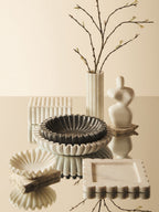 Small Grey Fluted Marble Bowl | Savio
