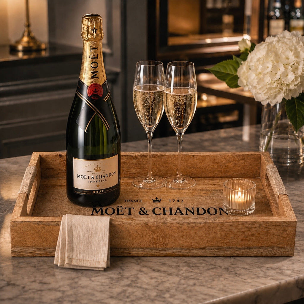 Wooden Serving Trays Moët & Chandon Champagne Serving Tray