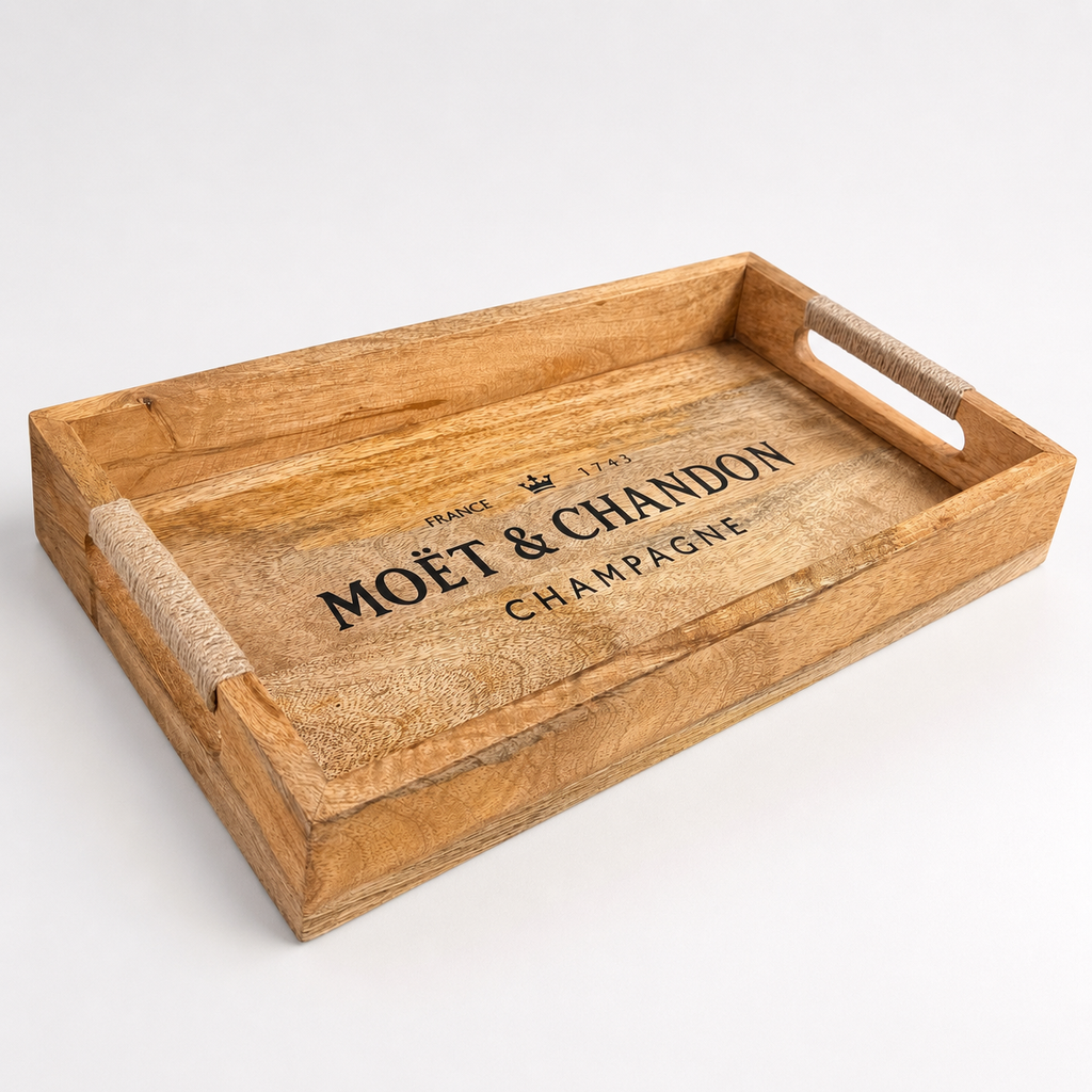 Wooden Serving Trays Moët & Chandon Champagne Serving Tray