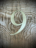 Distressed Gold 5" or 12" Classic Metal Letters, A-Z, 0-9