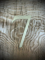 Distressed Gold 5" or 12" Classic Metal Letters, A-Z, 0-9