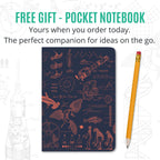 Undated Yearly Productivity Planner - Blue