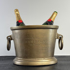 Antique Brass Solid Cast Engraved Champagne Ice Bucket Cooler