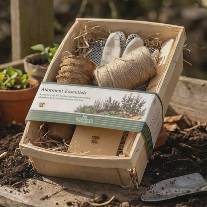 Gardening Gift Set – Allotment Essentials Wooden Seed Tray Hamper