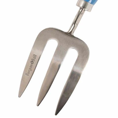 Burgon & Ball RHS British Meadow Trowel Fork Set | Engraved Hardwood Handles, Gift Boxed