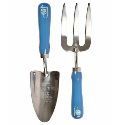 Burgon & Ball RHS British Meadow Gardening Set | Trowel, Fork, Pruner, Gloves