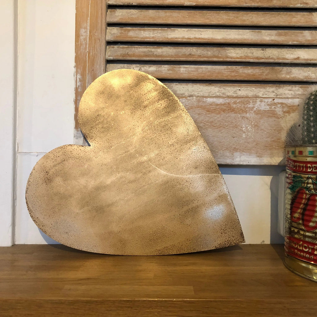 Distressed Gold 5" or 12" Classic Metal Letters, A-Z, 0-9