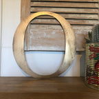 Distressed Gold 5" or 12" Classic Metal Letters, A-Z, 0-9