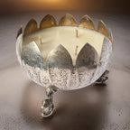 Repurposed Flower Bowl Candle